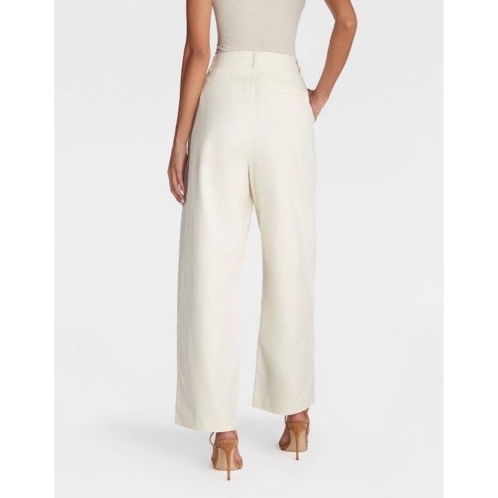 KBB by KAHLANA Women 'The Mid-Rise Barrel Leg Trousers' Size 8 NWT MSRP $60 - Picture 2 of 3